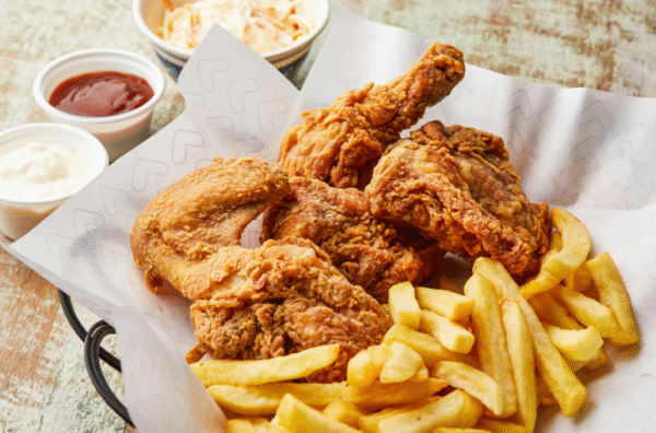 CHICKEN STRIPS WITH FRIES